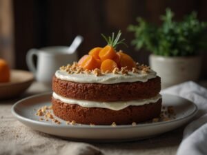 Receita de Bolo de Cenoura com Calda de Laranja