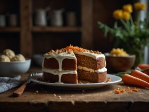 Receita de Bolo de Cenoura com Nozes e Canela