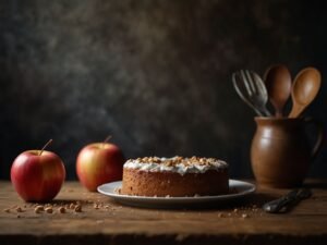 Receita de Bolo de Maçã Low Carb com Coco Ralado