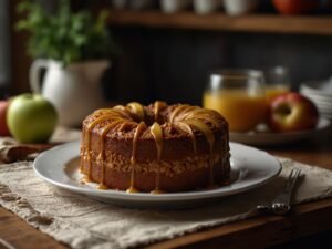 Receita de Bolo de Maçã Low Carb com Stevia e Limão