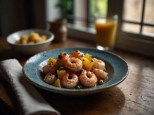 Receita de Camarão ao Molho de Limão Siciliano