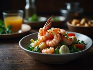 Receita de Camarão com Leite de Coco e Coentro